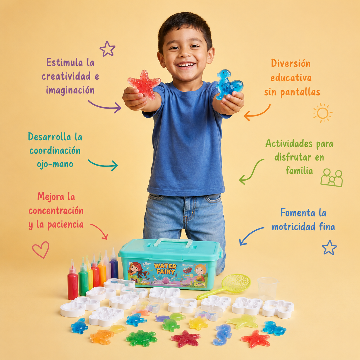 Set Juego Figuras Gel en Agua