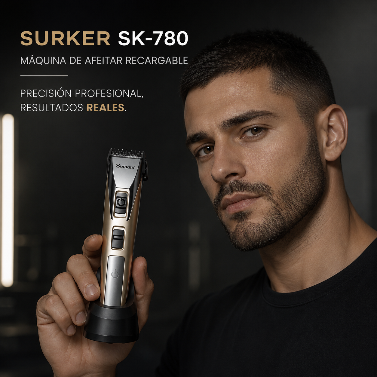 SURKER SK-780: Máquina de afeitar recargable