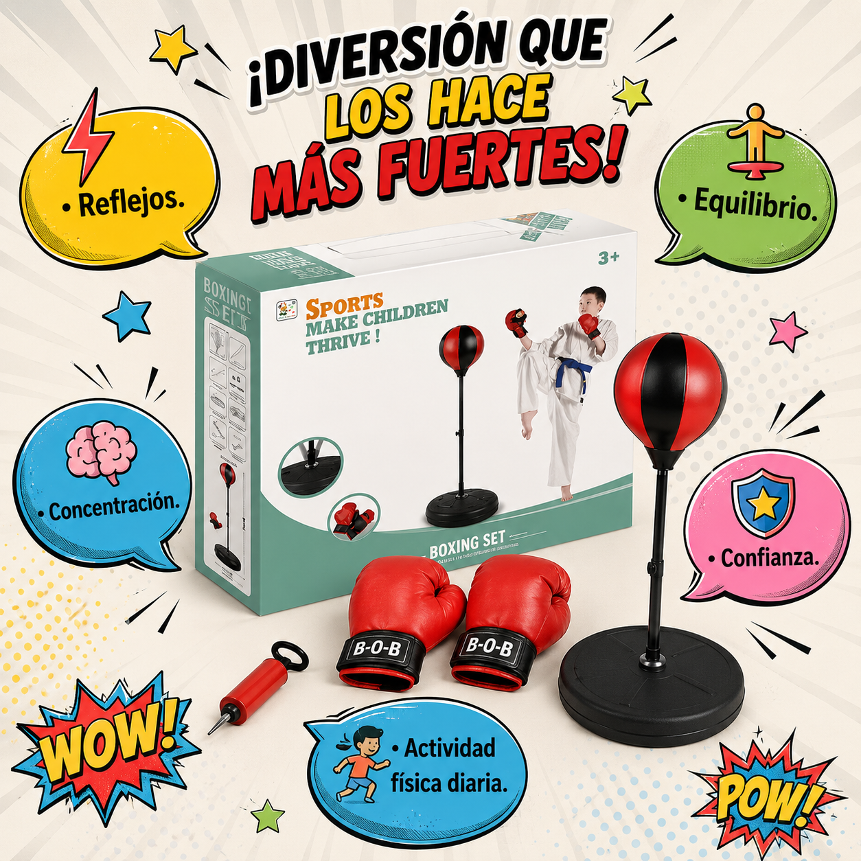 Set Juego de Boxeo Infantil