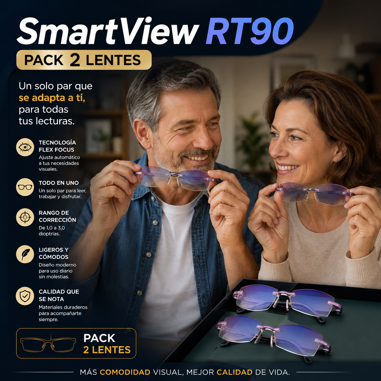 SmartView RT90 - PACK 2 LENTES