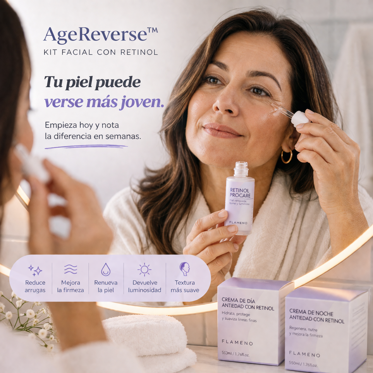AgeReverse™ Kit Facial con Retinol