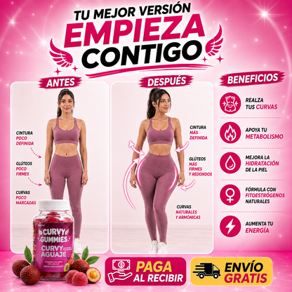 Curvy Gummies💖 ¡CURVAS MÁS ATRACTIVAS DE FORMA NATURAL!