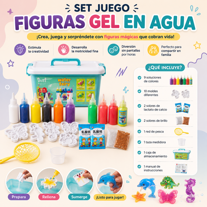 Set Juego Figuras Gel en Agua